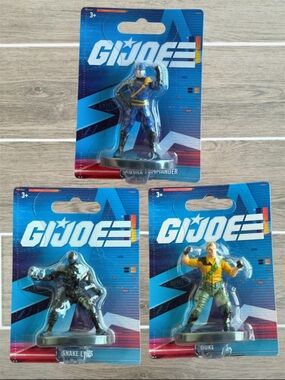 G.I. Joe Set Of 3 - Mini Figures Cobra Commander, Duke & Snake Eyes